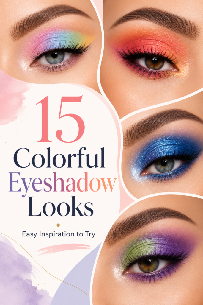 15 Colorful Eyeshadow Looks for Beginners