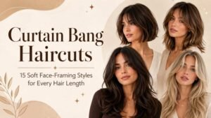 Curtain Bang Haircuts 15 Soft Face-Framing Styles for Every Hair Length