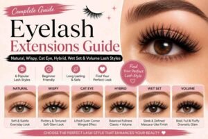 Eyelash Extensions Guide Natural, Wispy, Cat Eye, Hybrid, Wet Set & Volume Lash Styles