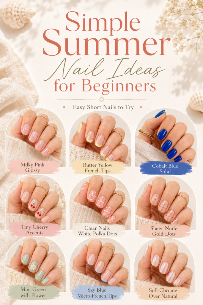 Simple Summer Nail Ideas for Beginners