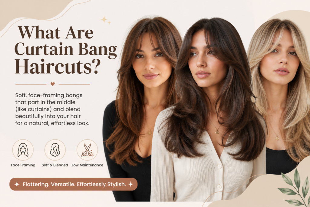 What Are Curtain Bang Haircuts