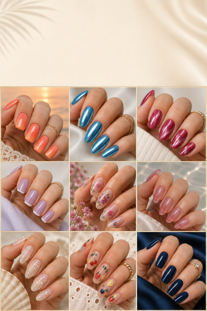 Beach, Fruit, Floral, and Vacation Designs